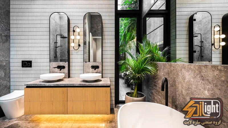 راهنمای جامع انتخاب چراغ برای حمام و سرویس بهداشتی