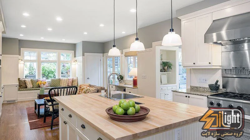 چطور نورپردازی آشپزخانه را اصولی طراحی کنیم؟ (نکات ایمنی و زیباییشناسی)