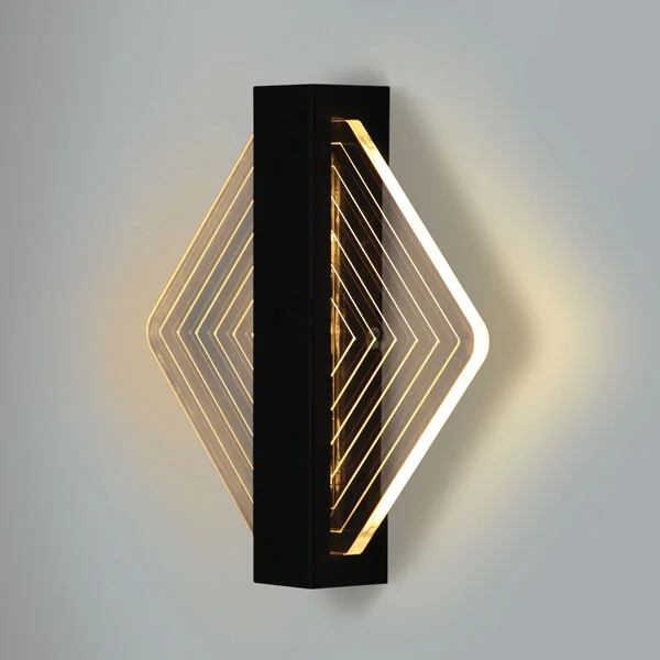 چراغ دیواری دکوراتیو پلکسی کد 964 لوزی شکل