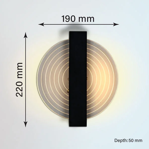 چراغ دیواری دکوراتیو پلکسی کد ۹۶۵ دایره ای