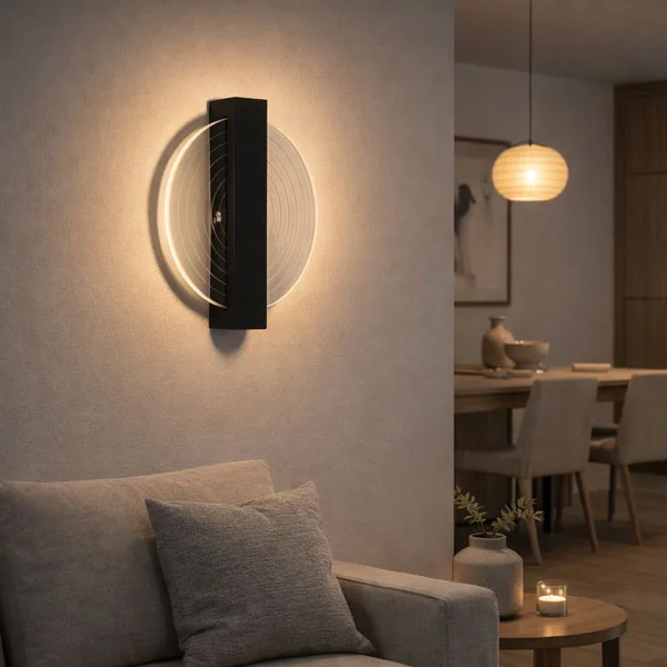 چراغ دیواری دکوراتیو پلکسی کد ۹۶۵ دایره ای