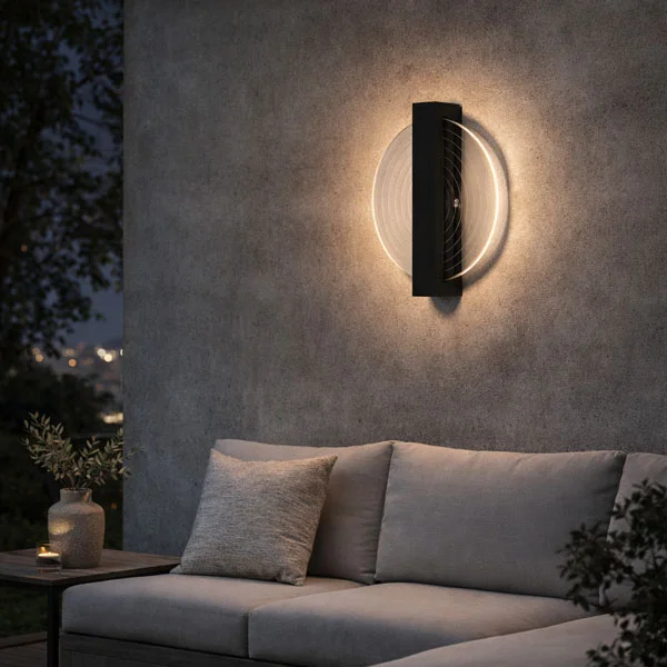 چراغ دیواری دکوراتیو پلکسی کد ۹۶۵ دایره ای