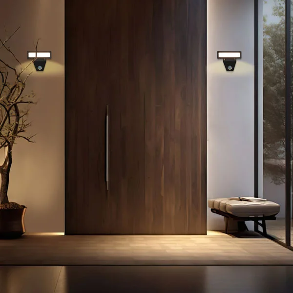 چراغ دیواری دکوراتیو ضدآب سنسوردار کد 704