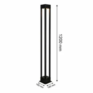 P102 waterproof standing park light 1200 mm