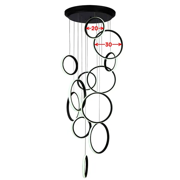 لوستر مدرن کد L6409/12BK - Image 6