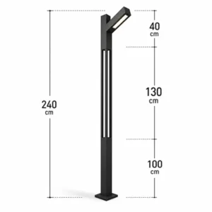 چراغ پارکی ایستاده کد P105