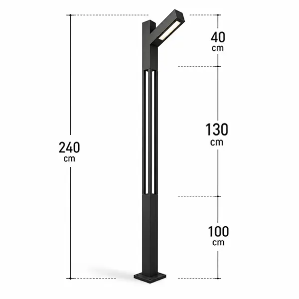 چراغ پارکی ایستاده کد P105