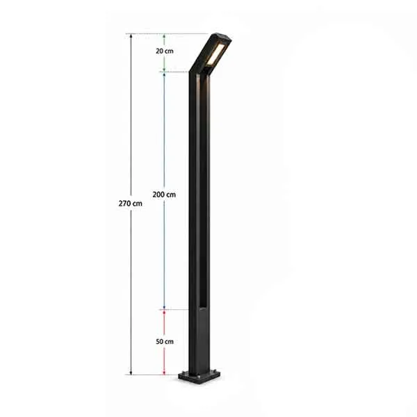 چراغ پارکی دیواری و ایستاده کد P10۶