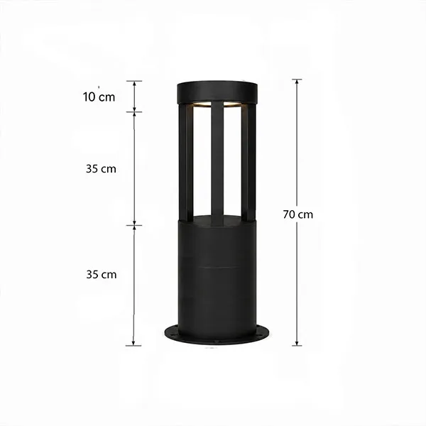 چراغ پارکی دیواری و ایستاده کد P107