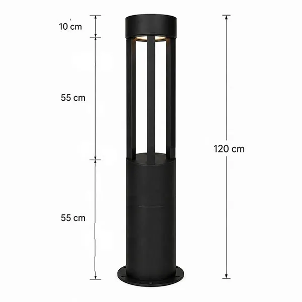 چراغ پارکی دیواری و ایستاده کد P107