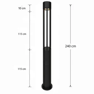 چراغ پارکی دیواری و ایستاده کد P107